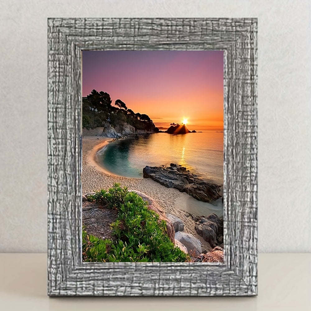 DIY Diamond Painting Beach Sunset 5D Rhinestone Craft Wall Art Home Decor