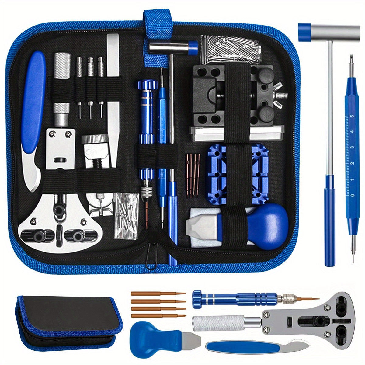 185pcs Watch Repair Kit Professional Tool Set with Portable Box