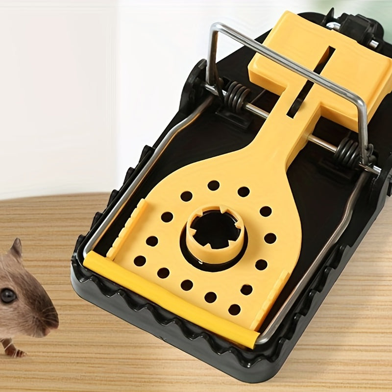4pcs Large Reusable Mouse Traps with Teeth Bait Cups