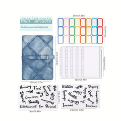 Budget Binder A6 Business Cash Budget Financial Planner With Zipper Envelopes