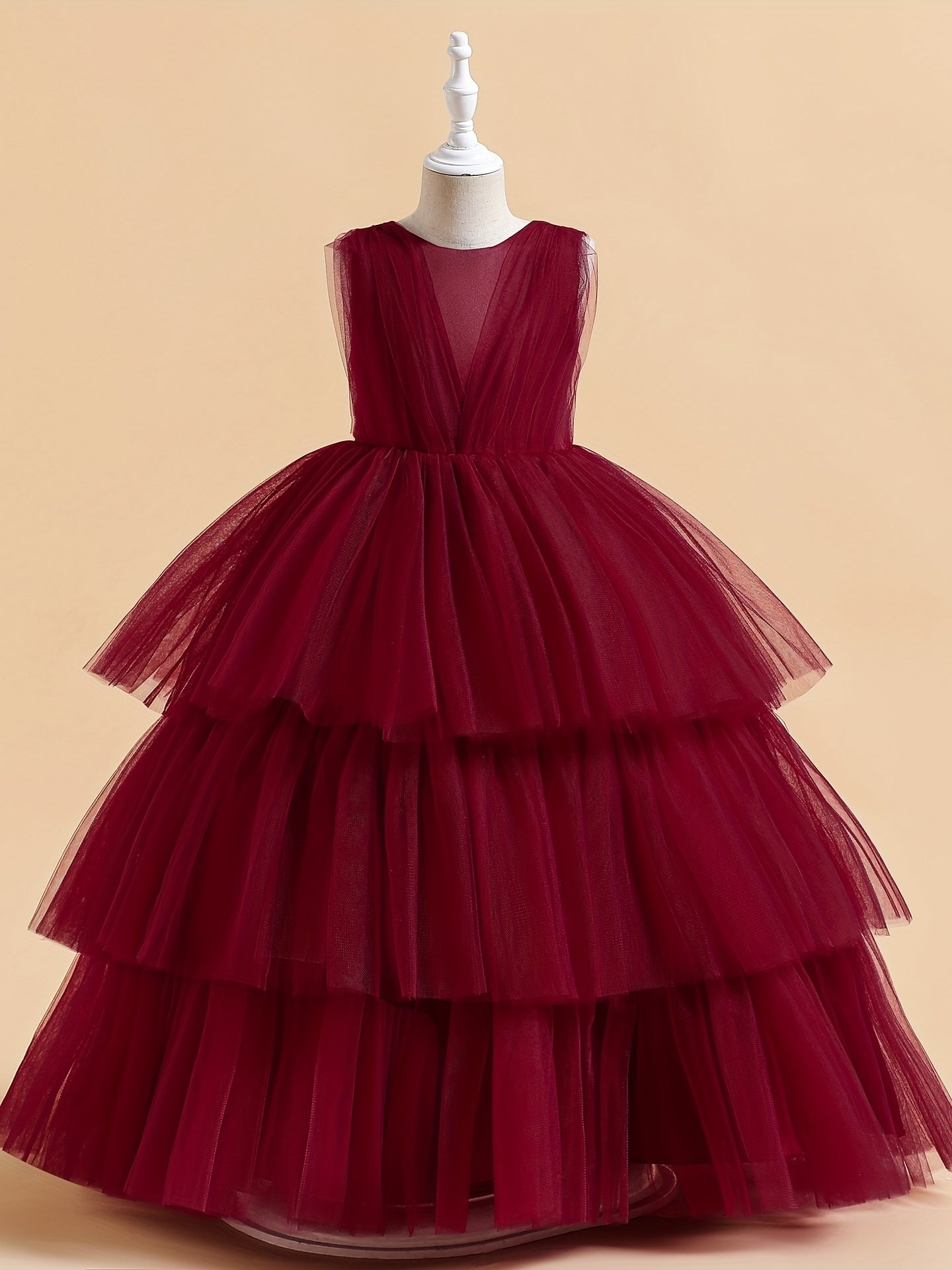 Princess Flower Girl Wedding Dress for Birthday Party
