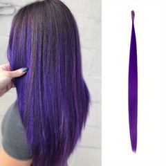 Colorful Rainbow Hair Extensions I Tip Hair Pieces for Parties and Costumes
