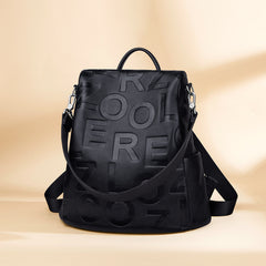 Large Capacity Solid Backpack Shoulder Bag for Women