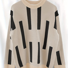Men's Knitted Casual Warm Round Neck Pullover Sweater