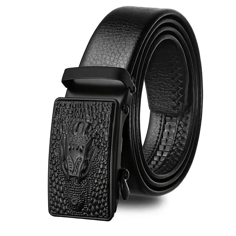 Fish Automatic Buckle PVC Belt For Men
