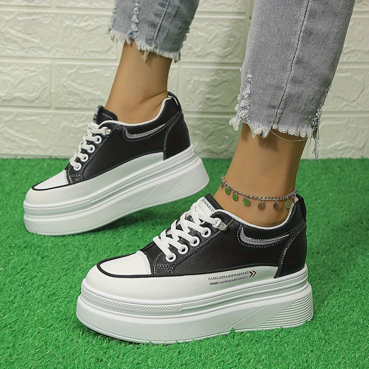 Women's Height Increasing Casual Sneakers Thick Bottom Shoes
