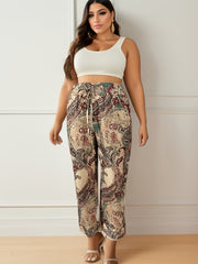  Paisley Floral Wide Leg Trousers