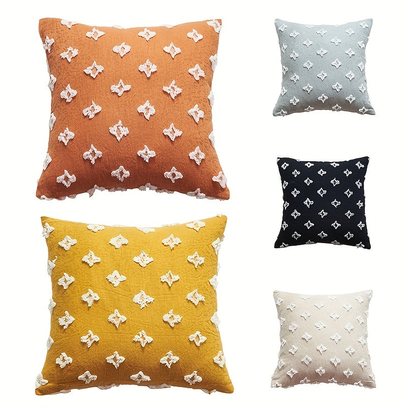 Cotton Tufted Small Stars Single Pillow Cover - Soft and Comfortable
