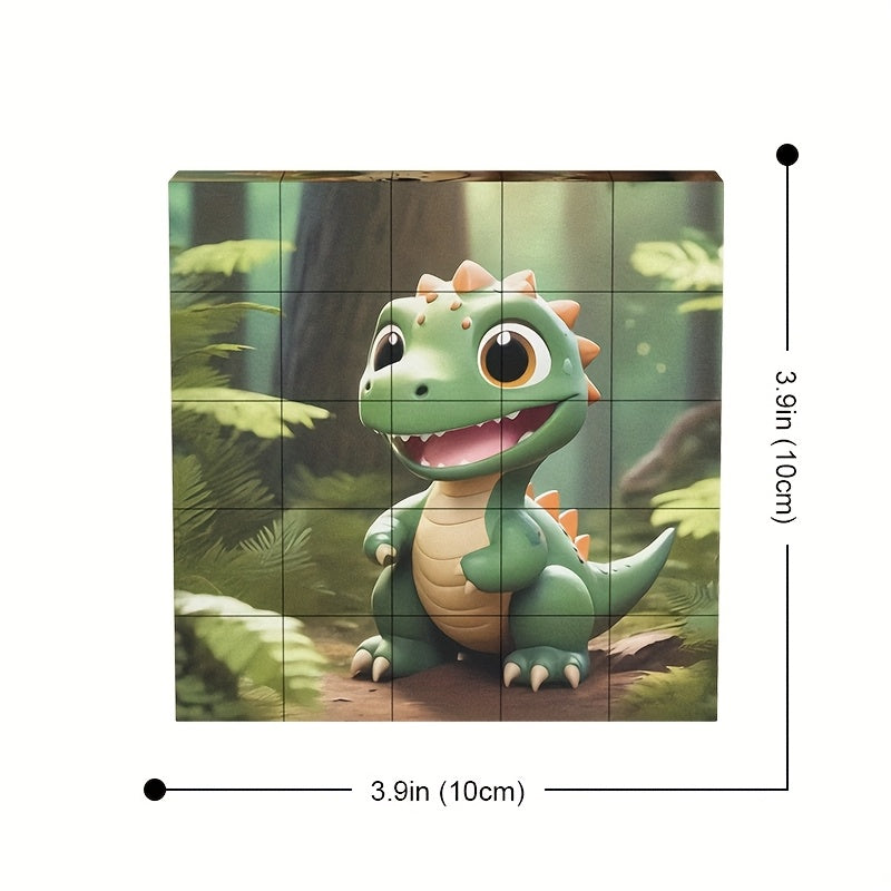 25pcs Magnetic Dinosaur Puzzle Toy for Kids DIY Educational Toys