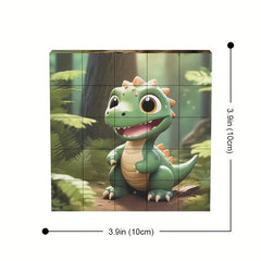 25pcs Magnetic Dinosaur Puzzle Toy for Kids DIY Educational Toys