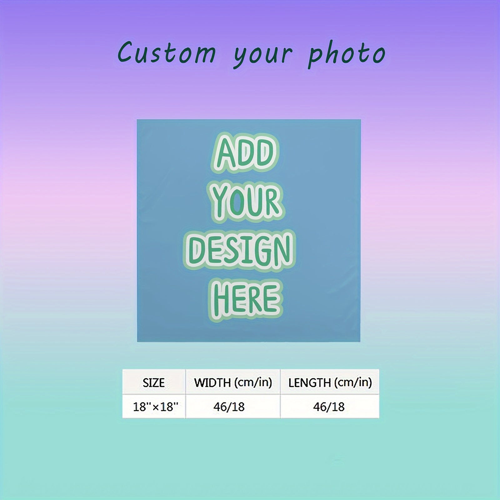 Custom Square Scarf - Personalized Patterns and Text - DIY Designable
