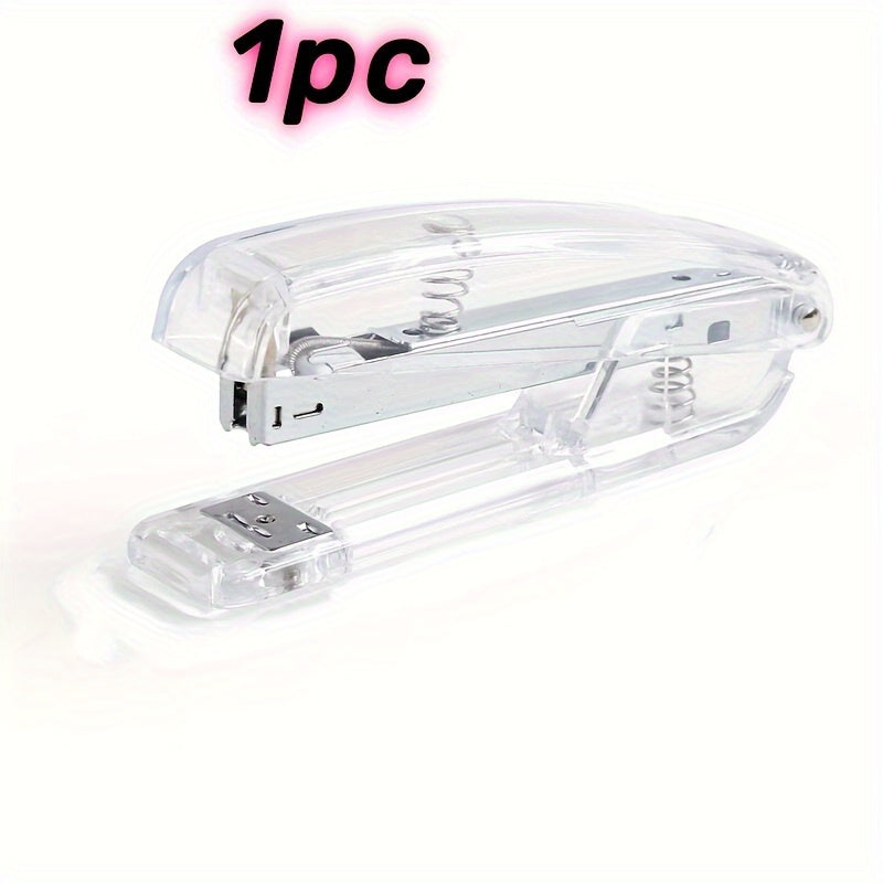 Transparent Desktop Manual Stapler for School Office Home