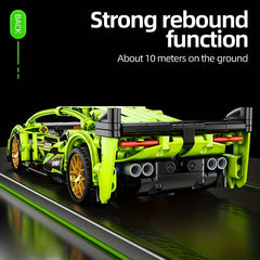 Green Racing Building Blocks with Precision Particles