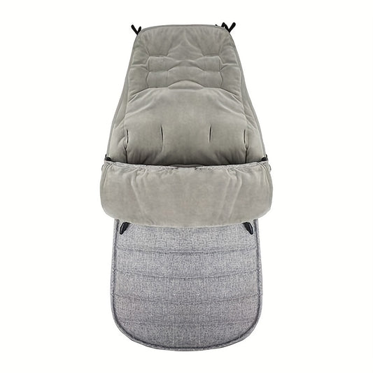 Linen Baby Stroller Sleeping Bag Warm Foot Cover Windproof Three speed Adjutable