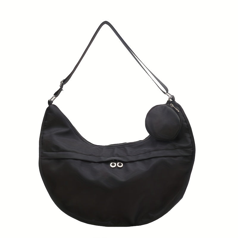 Nylon Crossbody Bag Dumpling Shoulder Bag Casual Handbag