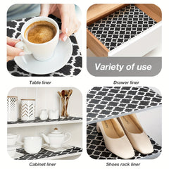 Non Adhesive Kitchen Shelf Liner Roll Double Sided Non Slip Decorative Mat