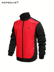 Men's Sports Suit Zip Up Jacket & Solid Pants