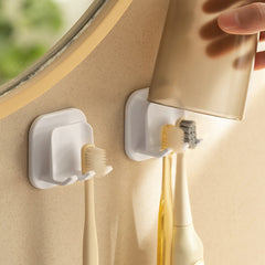 Kids Wall Mounted Toothbrush Holder with Suction Pad