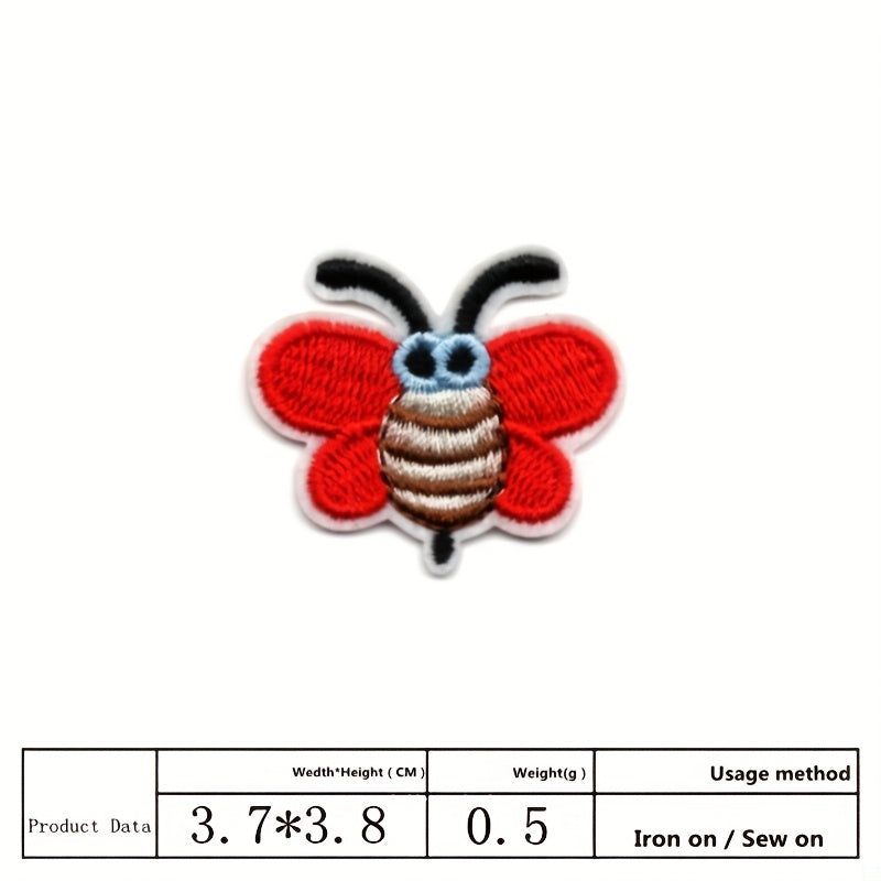 Insect Series Cartoon Embroidery Patch Bee Butterfly Ironing Patch