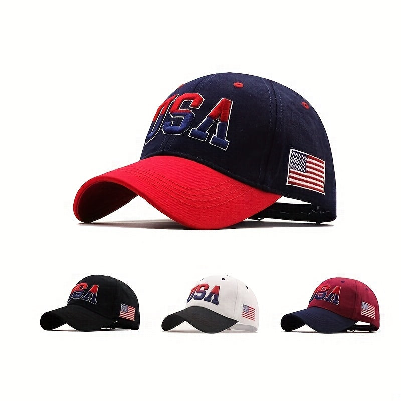 Flag Embroidery Baseball Cap Hip Hop Breathable Dad Hat