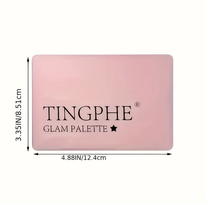 15 Shades Pink Eyeshadow Palette Matte Shimmer Glitter Finish Makeup Tool