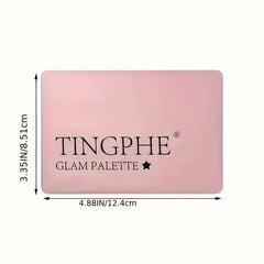 15 Shades Pink Eyeshadow Palette Matte Shimmer Glitter Finish Makeup Tool