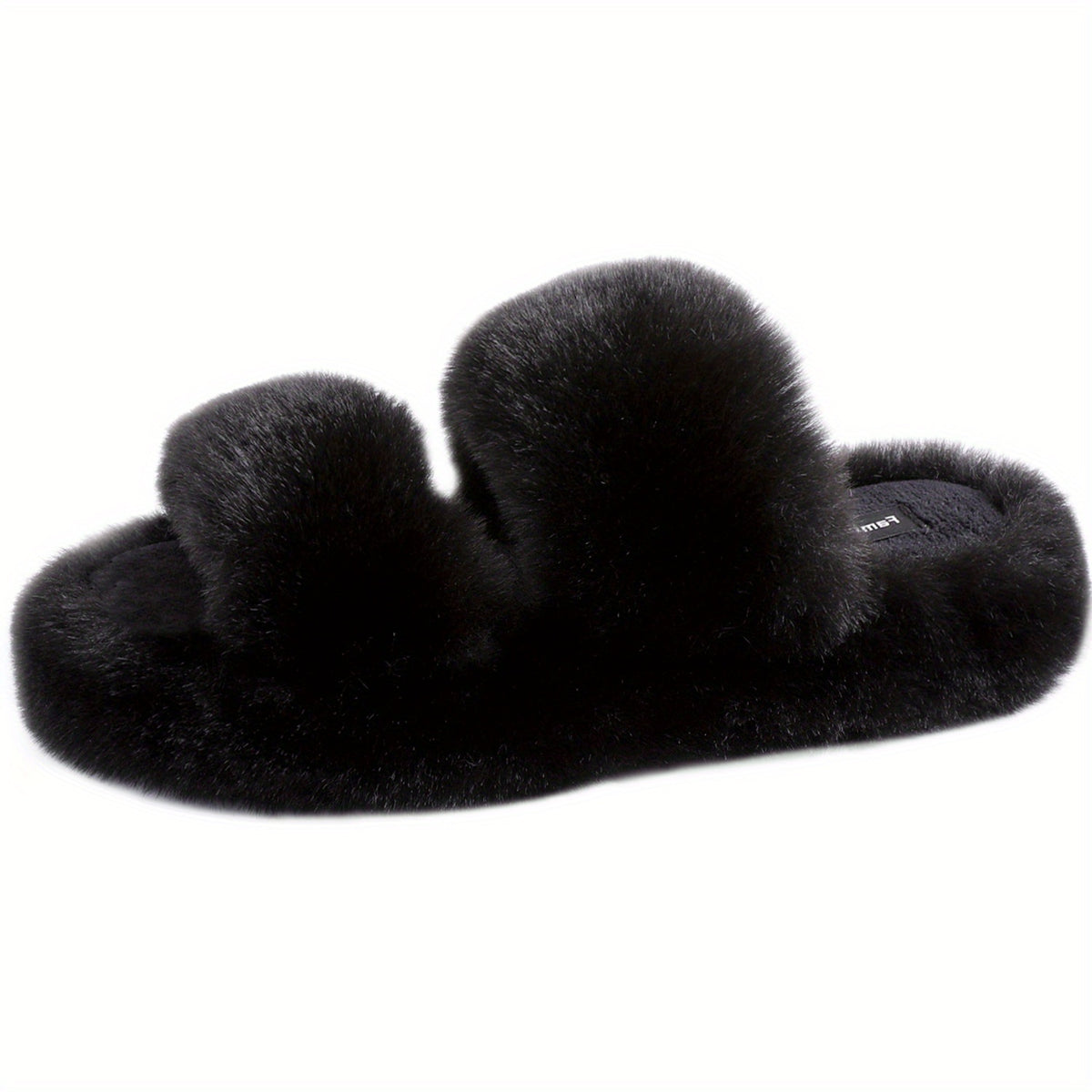 Women's Double Strap Slippers Lightweight Open Toe Slip On Shoes