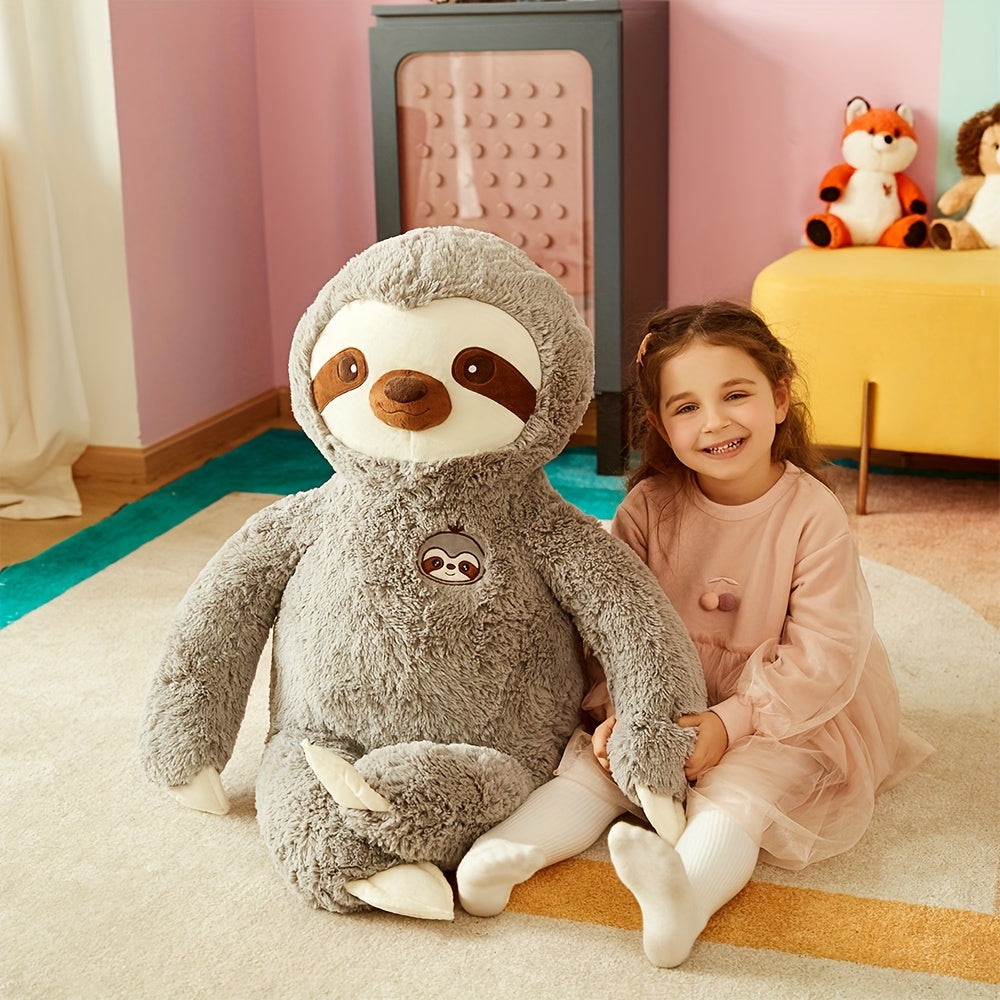 IKASA Grey Large Sloth Stuffed Animal Soft Bradypode Toys
