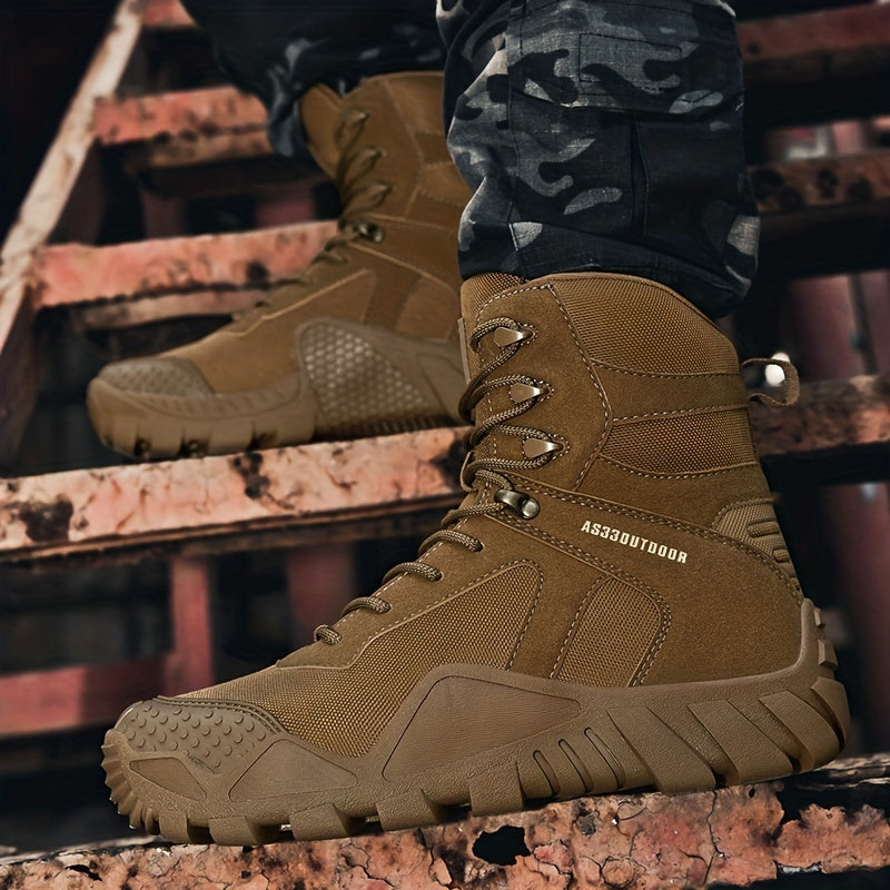 Men's Camo Hiking Boots, Breathable & Non-Slip