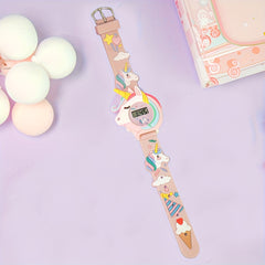 Unicorn Ice Cream Pattern Smartwatch for Parties and Birthday
