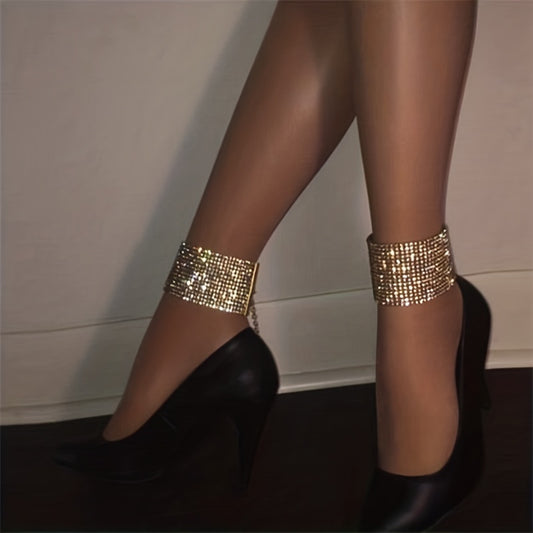 Rhinestone Anklet High Heel Ankle Bracelet Nightclub Jewelry