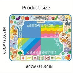 Water Canvas Art Pad for Kids 100x80cm Jungle Theme