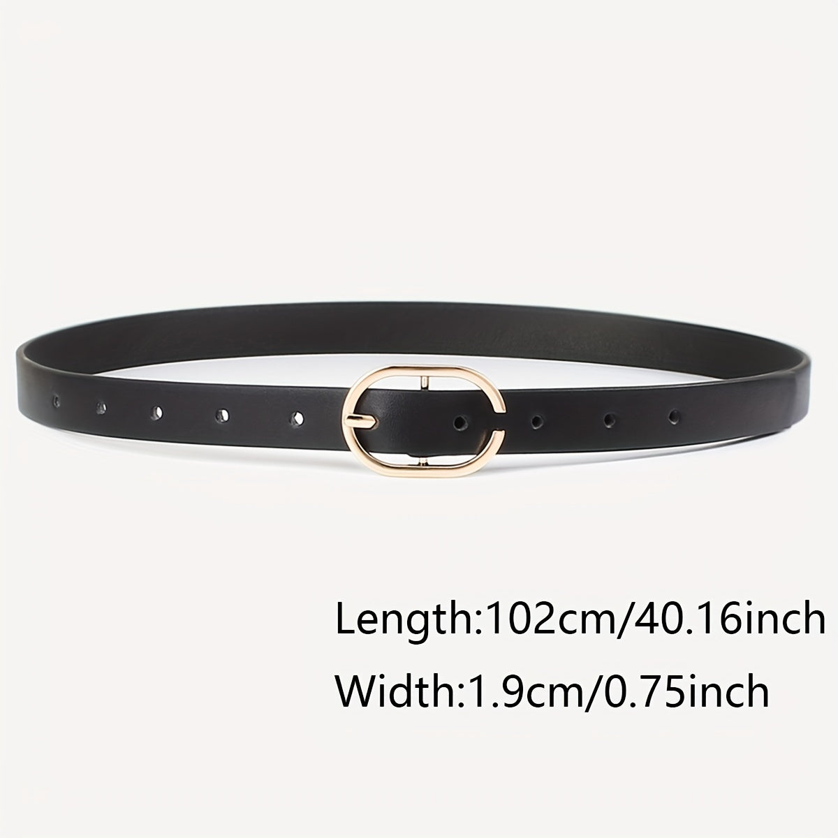 3pcs set Oval Pin Buckle PU Belt Casual Jeans Pants Belt For Women