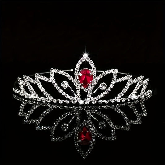Crystal Tiara Queen Crown Bridal Wedding Hair Accessories