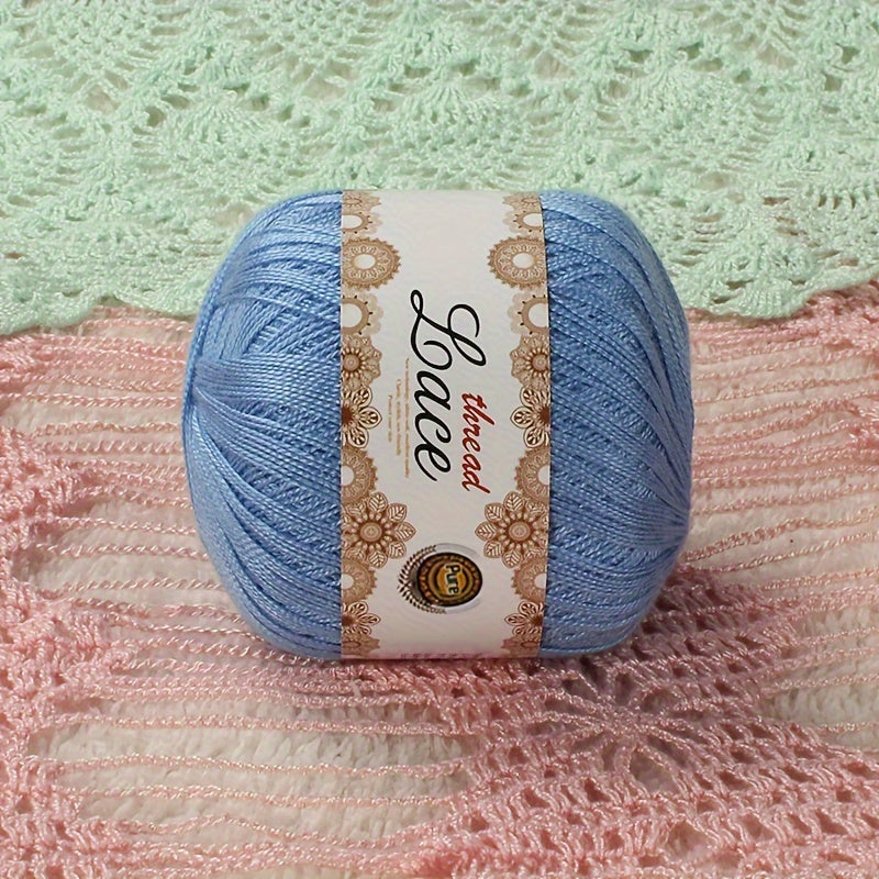 4pcs No 8 Pearl Lace Thread Diy Crochet Silk Cotton Linen Bright Silk Thread