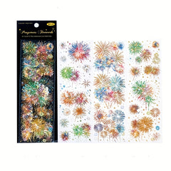 Vibrant Fireworks Instant Series Stickers for Crafts and Art