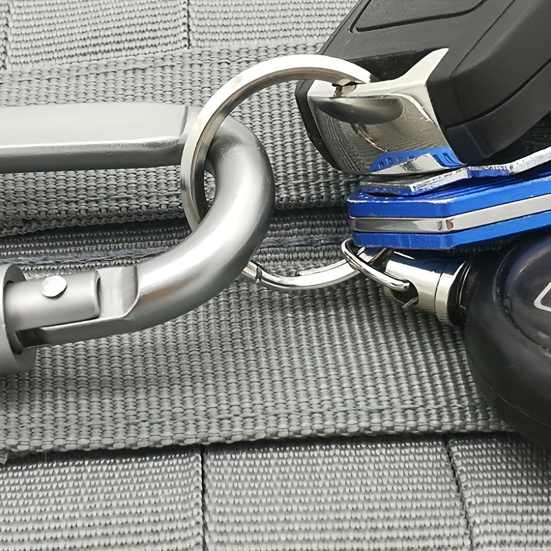 Aluminum Alloy D-Shaped Hanging Buckle for Camping, Hiking, Fishing