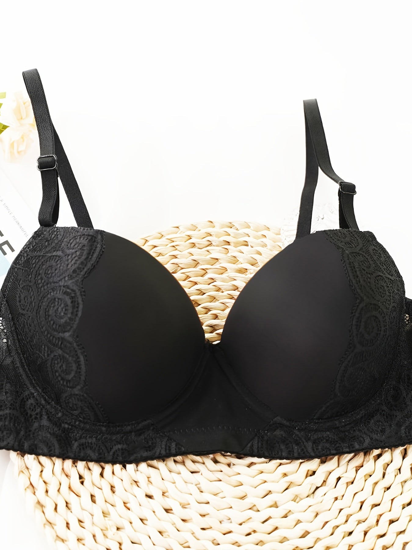 Lace Push Up Bra Comfy & Solid Intimates Bra