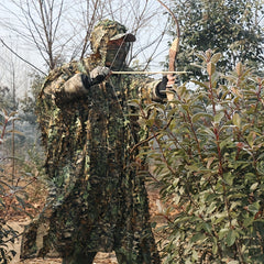 Leafy Camouflage Poncho Jacket for Jungle Shooting