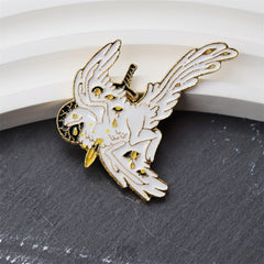 Cartoon Dinosaur Novelty Brooch for Men
