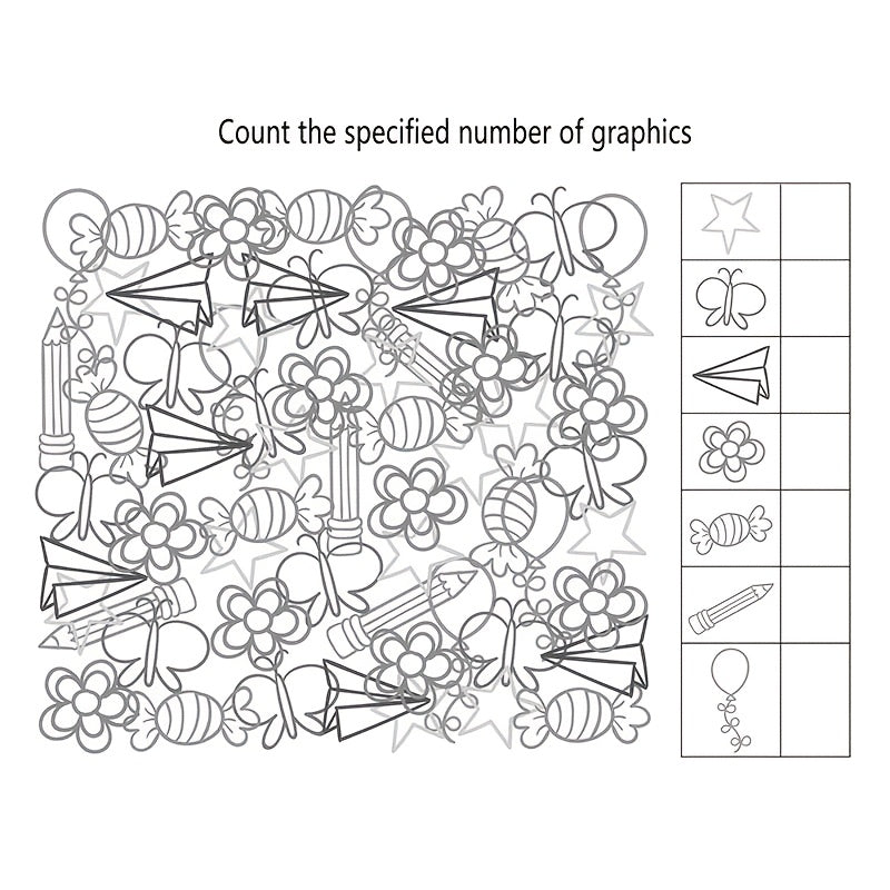 26 Pages Graphics Development Attention Game Puzzle Intelligence Book