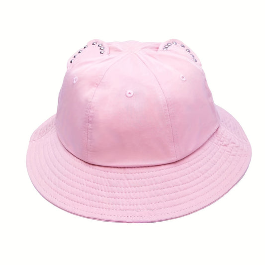 Sweet Cat Ear Fisherman Hat Sun Protection Hat For Boys And Girls