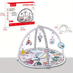 Cartoon Baby Gym Play Mat with Music, Cognitive Developmental Toy