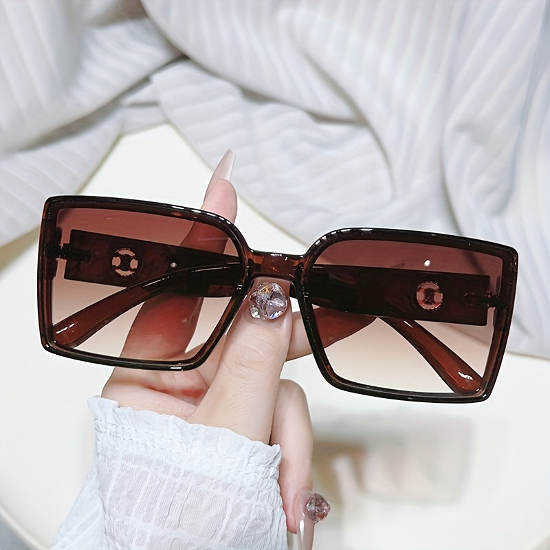 Large Square Sunglasses Jelly UV400 Sun Shades
