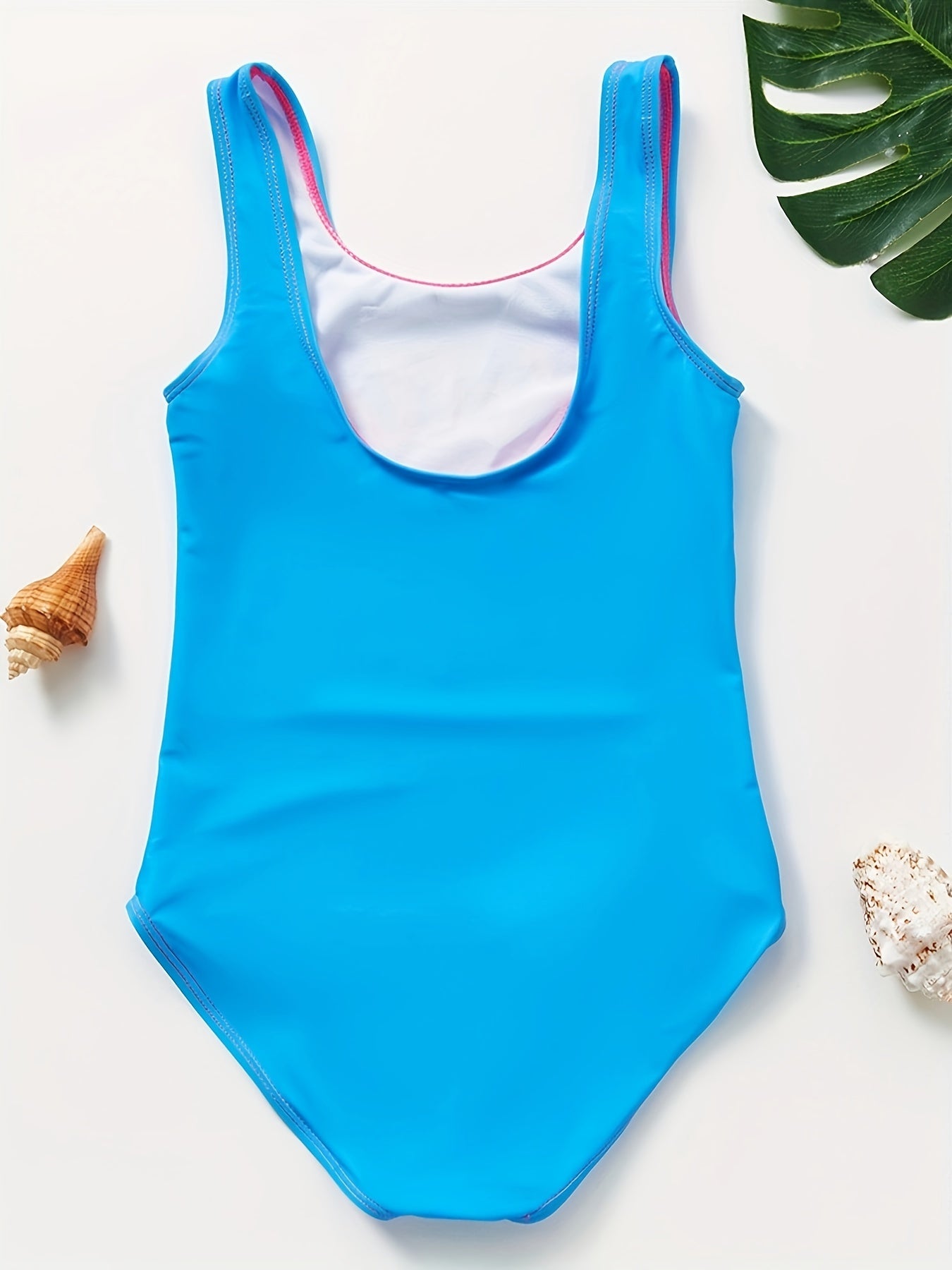 Watermelon Graphic Sleeveless Swimsuit for Toddler Girls
