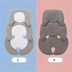 Baby Carriage Safety Seat Cushion with Mesh Front & Velvet Back