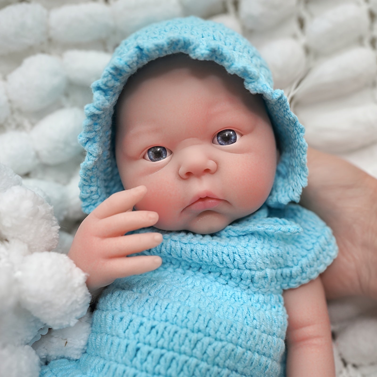 12 Eyed Reborn Baby Doll Soft Silicone Realistic Features