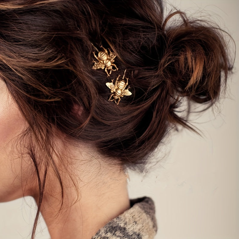 Bohemian Insect Hair Clips Set - Fashionable Hair Accessories