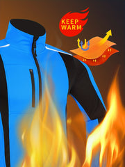 Thermal Fleece Bike Jacket Waterproof Windproof Cycling