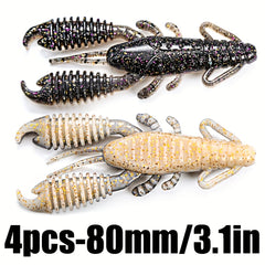4pcs 7.5g Shrimp Crankbait Fishing Lure Wobbler for Bass Perch